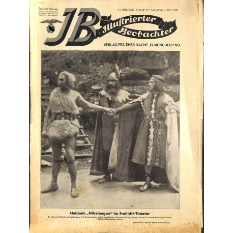 3127 ILLUSTRIERTER BEOBACHTER 	INCOMPLETE No. 	27-1931	-	July 4		