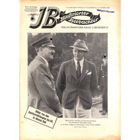 3733	 ILLUSTRIERTER BEOBACHTER 	 No. 	33-1937	-	August 19	