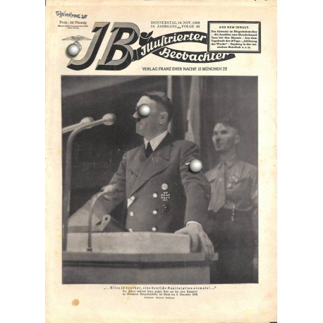 3946	 INCOMPLETE ILLUSTRIERTER BEOBACHTER 	 WWII No. 	46-1939	-	November 46	