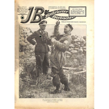 4125	 ILLUSTRIERTER BEOBACHTER 	 Jews & Crete WWII No. 	25-1941	-	June 19	