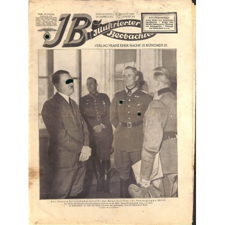 4134	 ILLUSTRIERTER BEOBACHTER 	 Waffen-SS WWII No. 	34-1941	-	August 21	