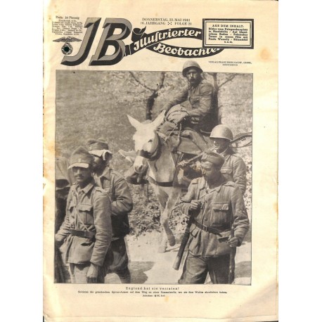 4174	 ILLUSTRIERTER BEOBACHTER 	 Waffen-SS Greece WWII No. 	21-1941	-	May 22	