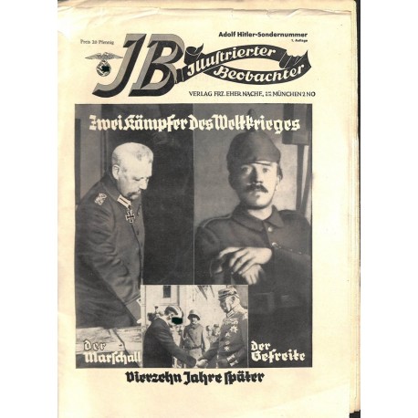 4468	 ILLUSTRIERTER BEOBACHTER 	 Special Issue	ca. 1933	-	Adolf Hitler-Sondernummer 1.Auflage	 