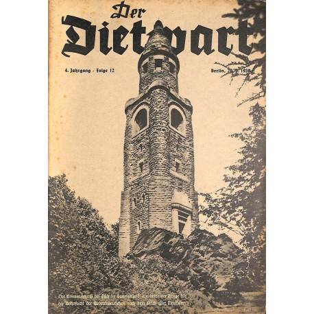 5754	 DER DIETWART	 No. 	 12/ 4.year	September 20 1938	 content:	Parteitag Großdeutschland, Sudetendeutschland, Konrad Henlein