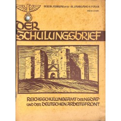 6404 DER SCHULUNGSBRIEF  No. 2	-1936	-	3rd year, February	Vorkämpfer der Nationalwirtschaft, Horst Wessel