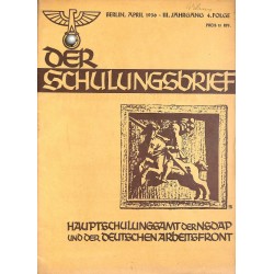 6407	 DER SCHULUNGSBRIEF	 No. 4	-1936	-	3rd year, April	Sein Vermächtnis der Gegenwart, Das Blut von Braunau, Der Führer, Heil!,