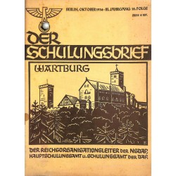 6414	 DER SCHULUNGSBRIEF	 No. 10	-1936	-	3rd year, October	Wartburg, Clausewitz und unsere Zeit, Um die Ehre!