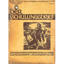 6417	 DER SCHULUNGSBRIEF	 No. 11	-1936	-	3rd year, November	Ein Lehrer unserer Zeit, Totenehrung