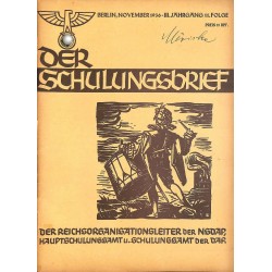 6418	 DER SCHULUNGSBRIEF	 No. 11	-1936	-	3rd year, November	Ein Lehrer unserer Zeit, Totenehrung, Letzte Worte unserer Blutzeuge