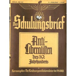 6428	 DER SCHULUNGSBRIEF	 No. 7	-1937	-	4th year, July	Anti-Liberalisten des 19.Jahrnuderts: Immanuel Kant