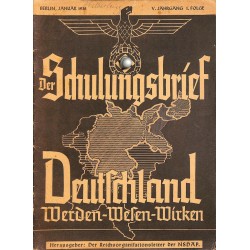 6438	 DER SCHULUNGSBRIEF	 No. 1	-1938	-	5th year, January	Deutschland Werden-Wesen-Wirken