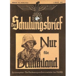6525	 DER SCHULUNGSBRIEF	 No. 	1	-1940	-	7th year, January	Nur für Deutschland