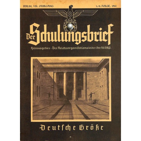 6540	 DER SCHULUNGSBRIEF	 No. 	1/2	1941	-	8th year	Kraft und Kampf