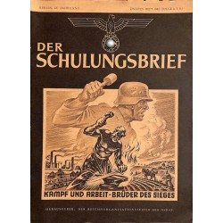 6550	 DER SCHULUNGSBRIEF	 No. 	4/5/6	-1942	-	9th year	Kampf und Arbeit - Brüder des Sieges			