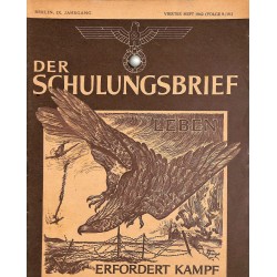 6554	 DER SCHULUNGSBRIEF	 No. 	9/10	-1942	-	9th year	Leben erfordert Kampf		