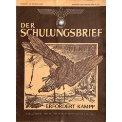 6555	 DER SCHULUNGSBRIEF	 No. 	9/10	-1942	-	9th year	Leben erfordert Kampf		