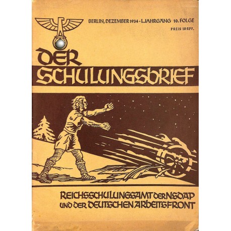 6561	 DER SCHULUNGSBRIEF	 No. 	10	-1934	-	1st year, December	Julfest - Weihnachten