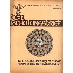 6562	 DER SCHULUNGSBRIEF	 No. 	1	-1935	-	2nd year January,	Jahreswende 1935, Umwertung der deutschen Geschichte