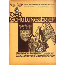 6564	 DER SCHULUNGSBRIEF	 No. 	9	-1935 Sonderheft Reichsparteitag	-	2nd year September 	Nürnberg 1935