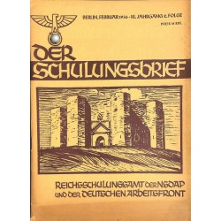 6566	 DER SCHULUNGSBRIEF	 No. 	No. 2	-1936	-	3rd year, February	Vorkämpfer der Nationalwirtschaft